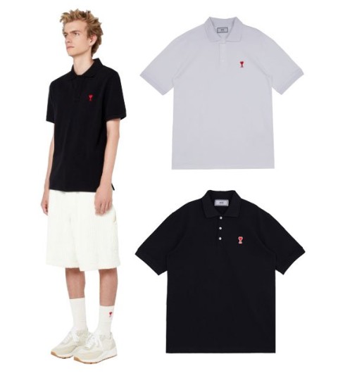 AMI 아미 스몰패치 카라티 - 2 Color