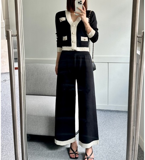 발망 니트 셋업