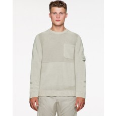 스톤아일랜드 고스트피스 와펜패치 울 니트