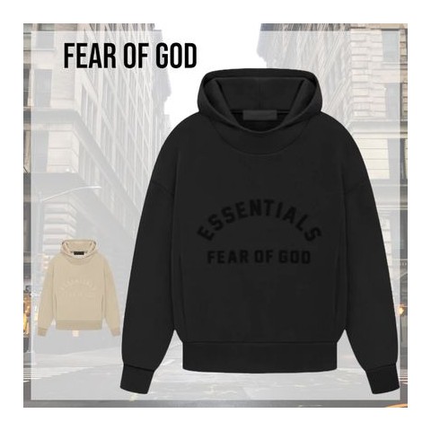피어오브갓 23FW FOG 에센셜 고무패치 오버 기모 후디 - 2 Color