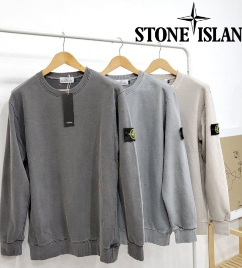 스톤아일랜드 가먼트다잉 맨투맨 (수입최고급) 3color