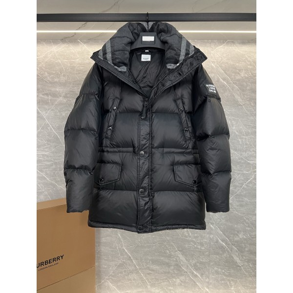 버버리 락우드 덕다운 패딩 - 블랙-레플리카 사이트 쇼핑몰