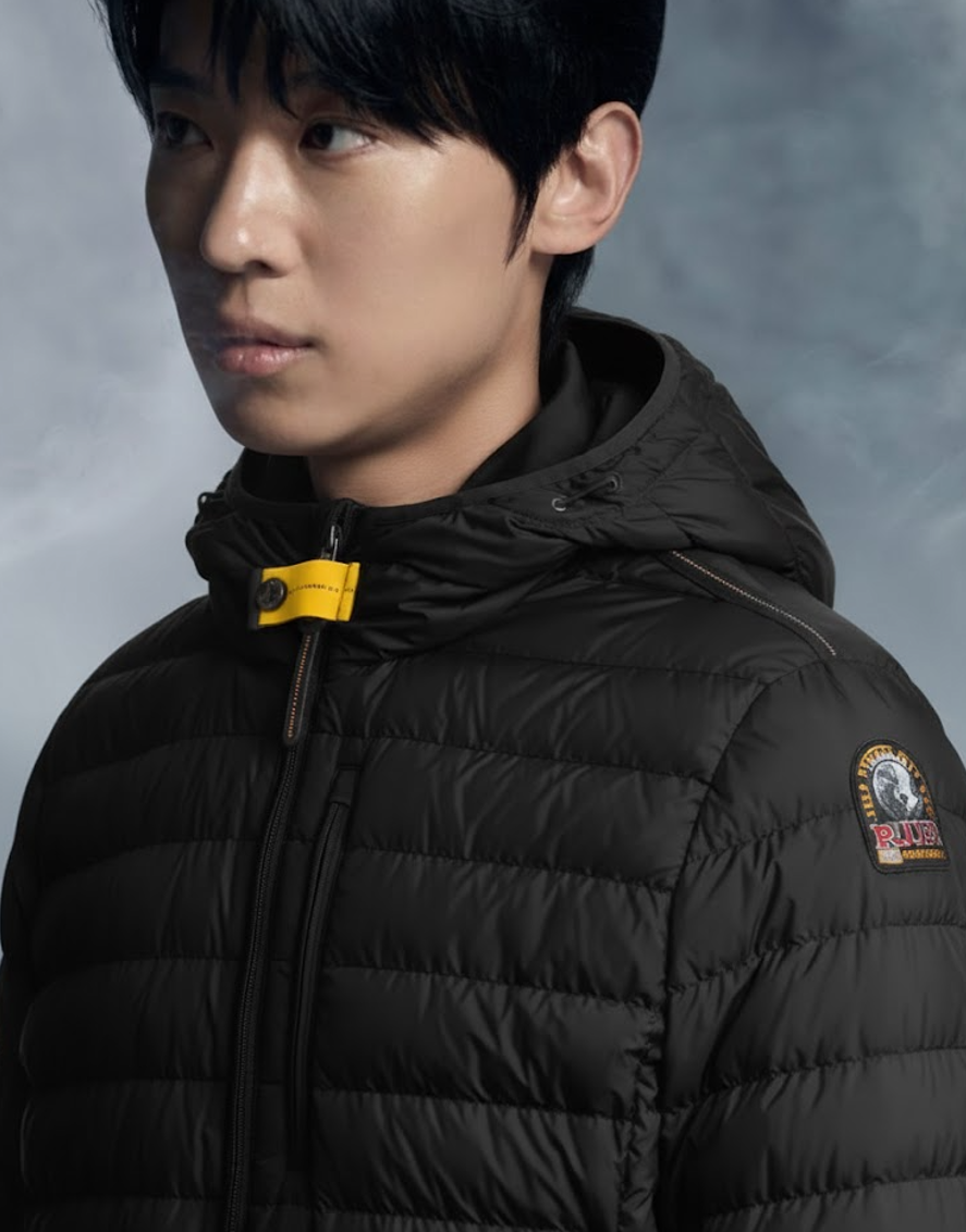 파라점퍼스 PJS 슬리브 로고 라스트 미니트 라이트웨스트 경량 다운패딩 - 2 Color