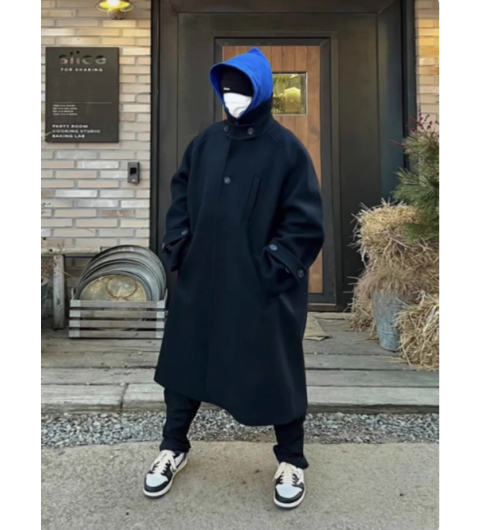 21버전 언더마이카 마제인 멀티 버튼 오버사이즈 울 코트 - 3 Color