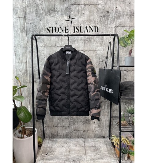 스톤아일랜드 카모배색 패딩점퍼 (2color)