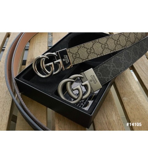 구찌 남성용 GG 마몽드#2 투버클 벨트 세트 - 4 Color