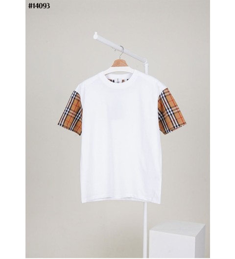 버버리 빈티지 체크 슬리브 코튼 반팔 티셔츠 - 2 Color