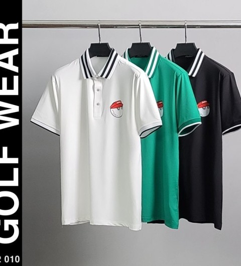 [malbon] 말본 카라라인 캐릭터 반팔 카라티 3color
