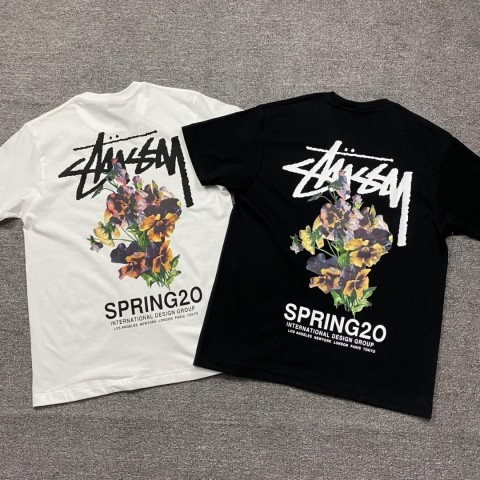 스투시 부케 플라워 반팔티 2color