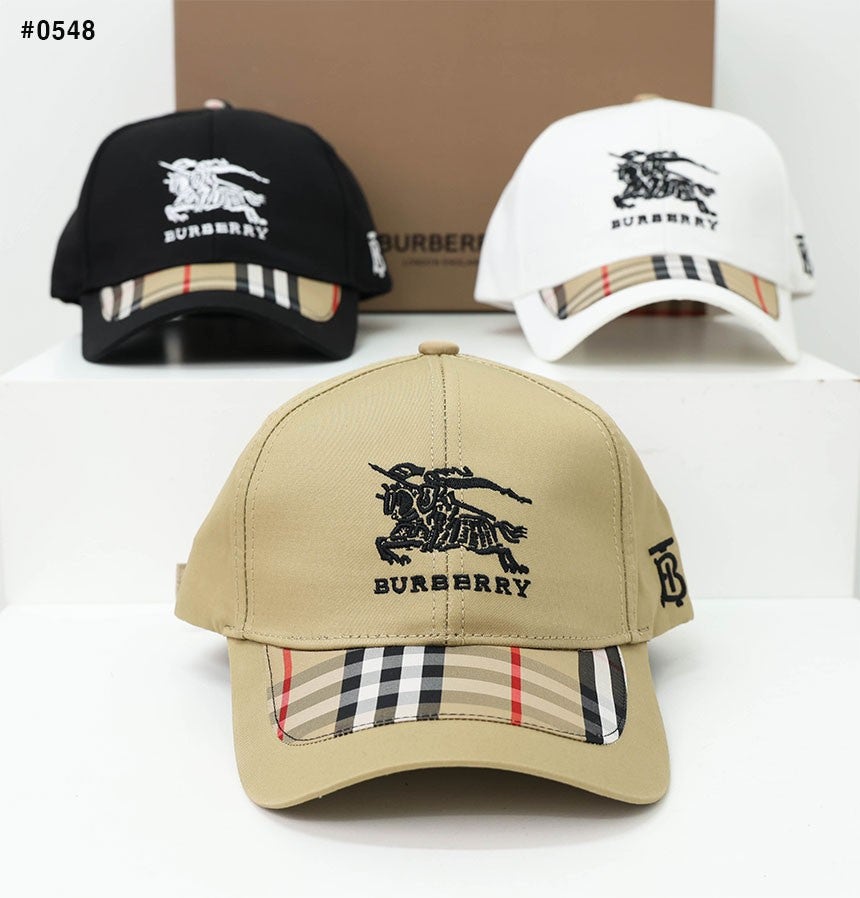 버버리 빈티지 체크 기사 로고 볼캡 - 3 Color