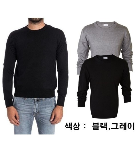 몽클레어 로고 패치 니트 - 2 Color