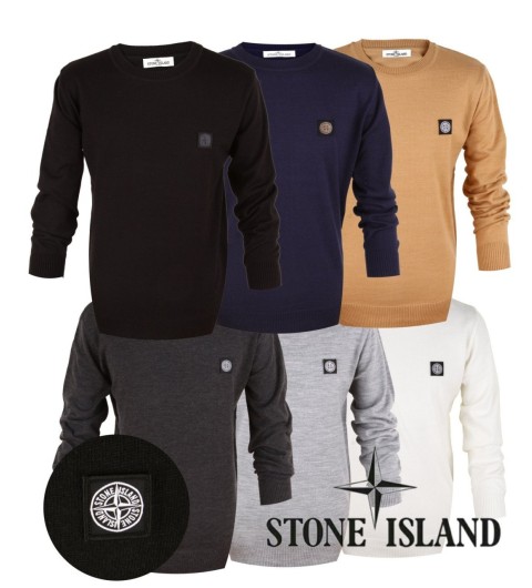 스톤아일랜드 가슴로고 니트 - 6 Color