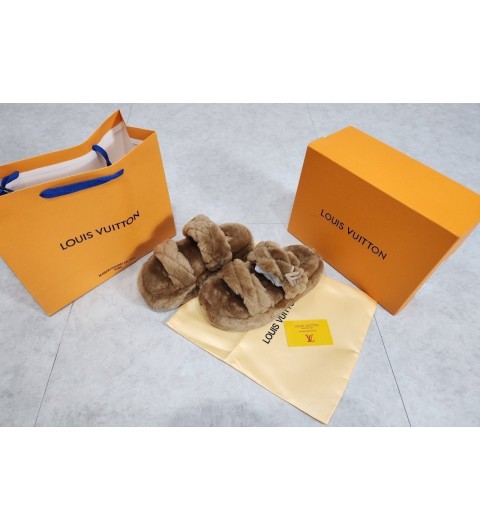 루이비통 여성 2024 선셋 컴포트 플랫 뮬 슬리퍼 (고급버전)