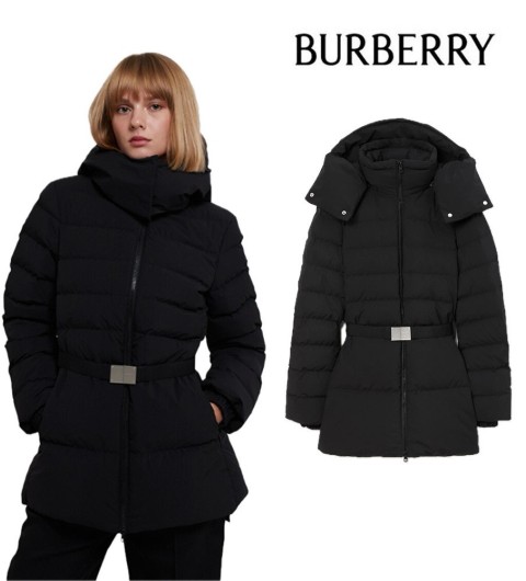 버버리 여성 벨트 퍼퍼 숏패딩 80721371 (블랙)