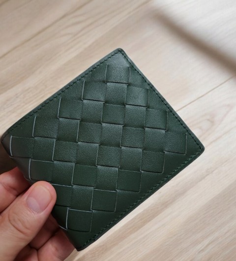 보테가베네타 인트레치아토 반지갑 - 그린