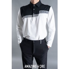 어메이징크리 기모 배색 카라티셔츠 2color