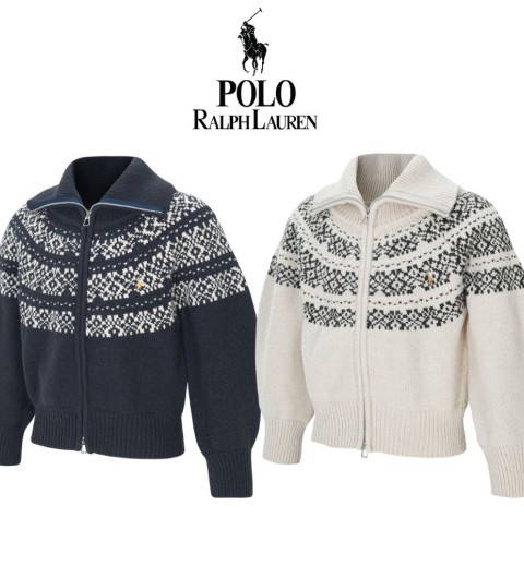 폴로 산타 여성 니트집업 2color