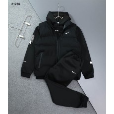 나이키 x 녹타 후드티 & 조거팬츠 & 패딩조끼 3ps 세트 - 기모