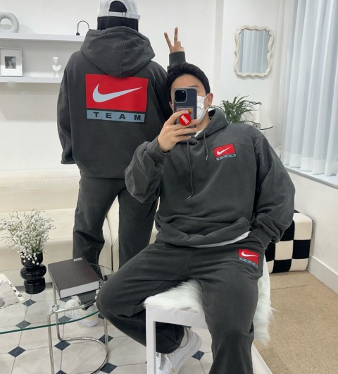 나이키 팀 피그먼트 후드 세트 3color