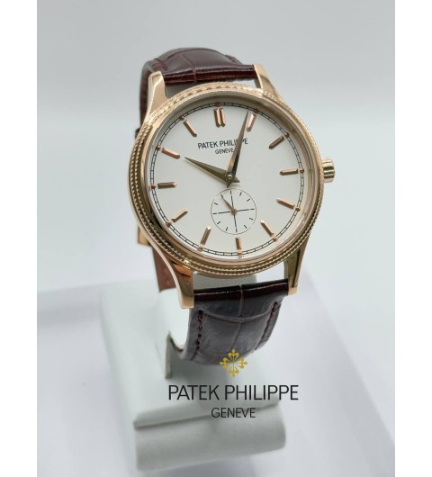 파텍필립 칼라트라바 화이트다이얼 (국내공장 AS가능)