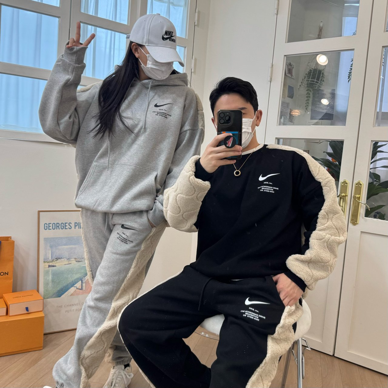나이키 팬텀 조거세트 (맨투맨&후드 선택가능) 2color