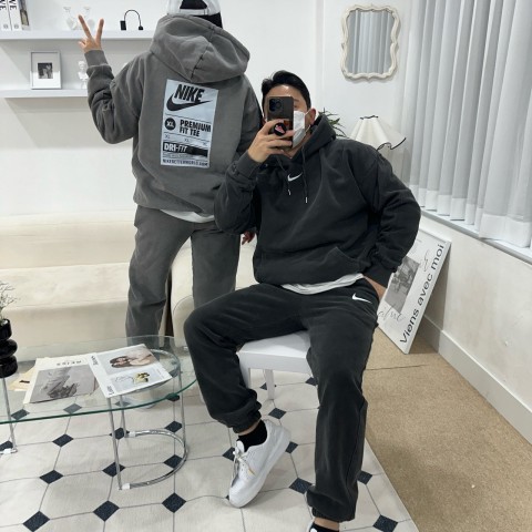 나이키 라벨 피그먼트 후드 세트 (면) 3color