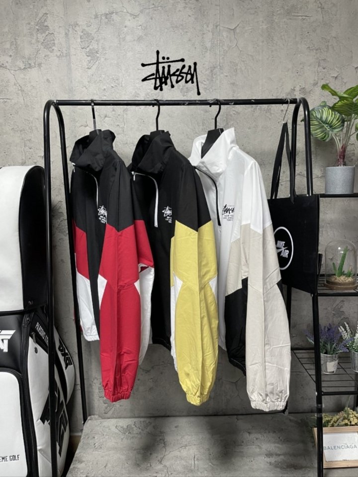 스투시 사이드배색 아노락 3color