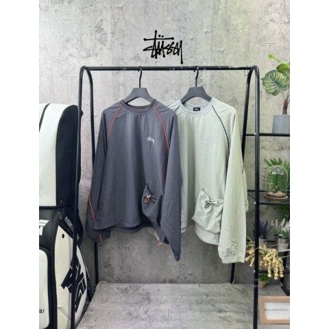 스투시 자수 윈드 맨투맨 2color