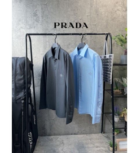 프라다 포켓 로고 셔츠 2color