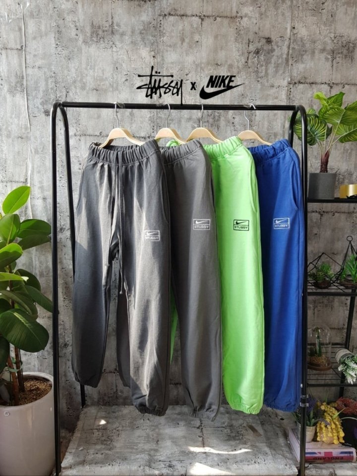 나이키 X 스투시 자수로고 피그먼트 조거팬츠 4color