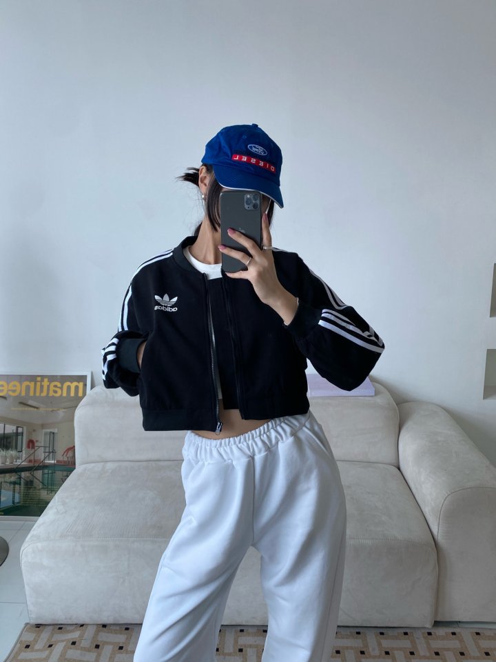 아디다스 로고 트랙 집업 2color