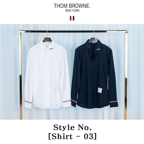 [THOM BROWNE] 소매 삼선 Shirt-03