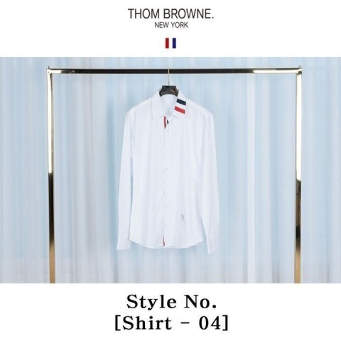 [THOM BROWNE]카라 삼선 Shirt-04