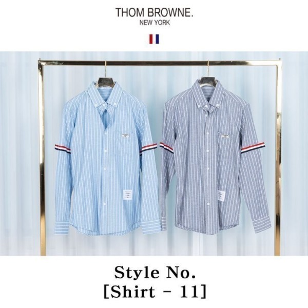 [THOM BROWNE] 스트라이프 암밴드 Shirt-11 (2color)-레플리카 사이트 쇼핑몰