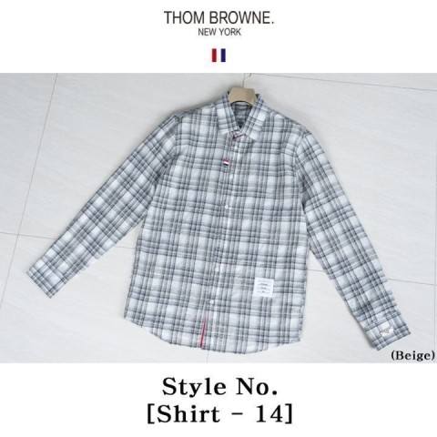 [THOM BROWNE] 면체크 Shirt-14 (2color)