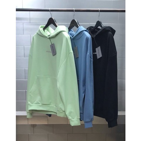 발렌시아가 로고자수 후디 - 4 Color