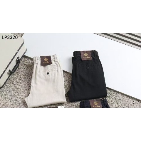 ​로로피아나 25시즌 자수로고 린넨 팬츠 - 2 Color