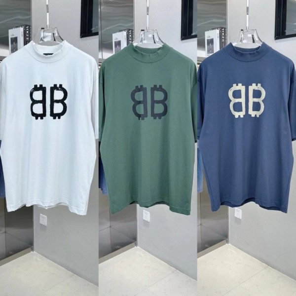 발렌시아가 25시즌 BB로고 반팔티 - 3 Color-레플리카 사이트 쇼핑몰