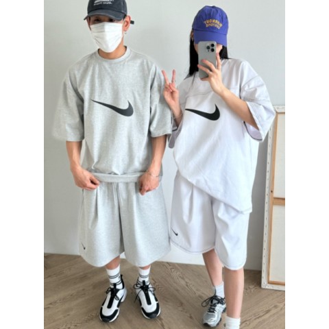 나이키 로고 오버핏 스티치 세트 (3color)