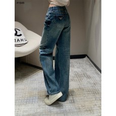 프라다 삼각로고 중청 대님진 청바지 (프라다 벨트증정)