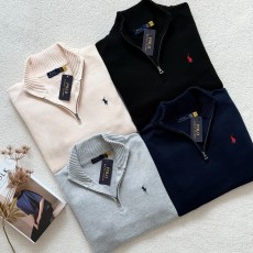 폴로 랄프로렌 코튼 쿼터 지퍼 니트 (4color)