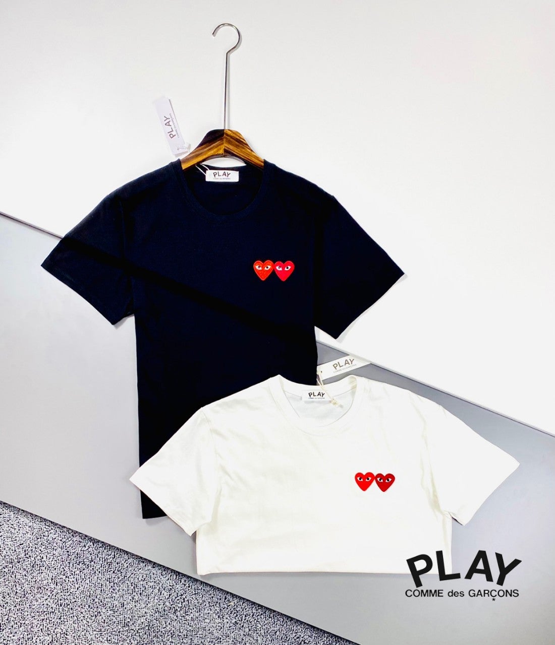 꼼데가르송 더블 꼼데 반팔티 - 2 Color
