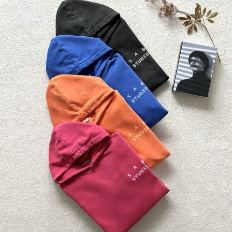 아이앱 스튜디오 피그먼트 후드 셔츠 (4COLOR)