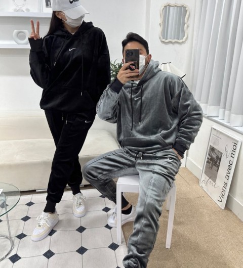 나이키 샤이니 벨벳세트 (2color)