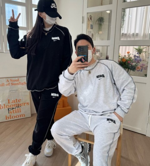 나이키 스티치 맨투 세트 (2color)