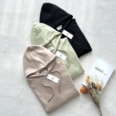 아미 엠보 후드 스웨트 셔츠 (3color)