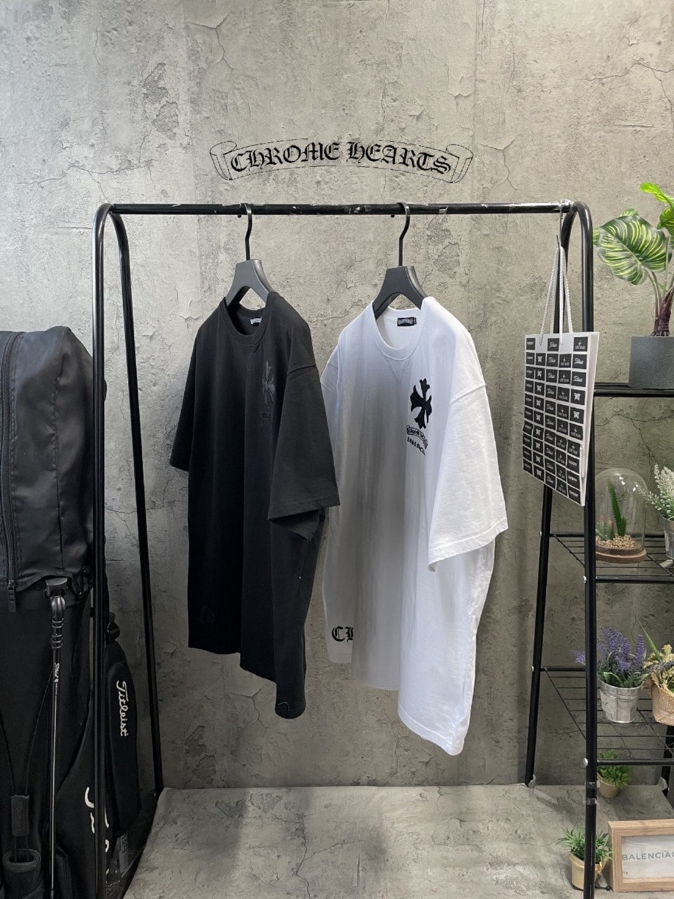 크롬하츠 십자가 워싱티1 (2color)