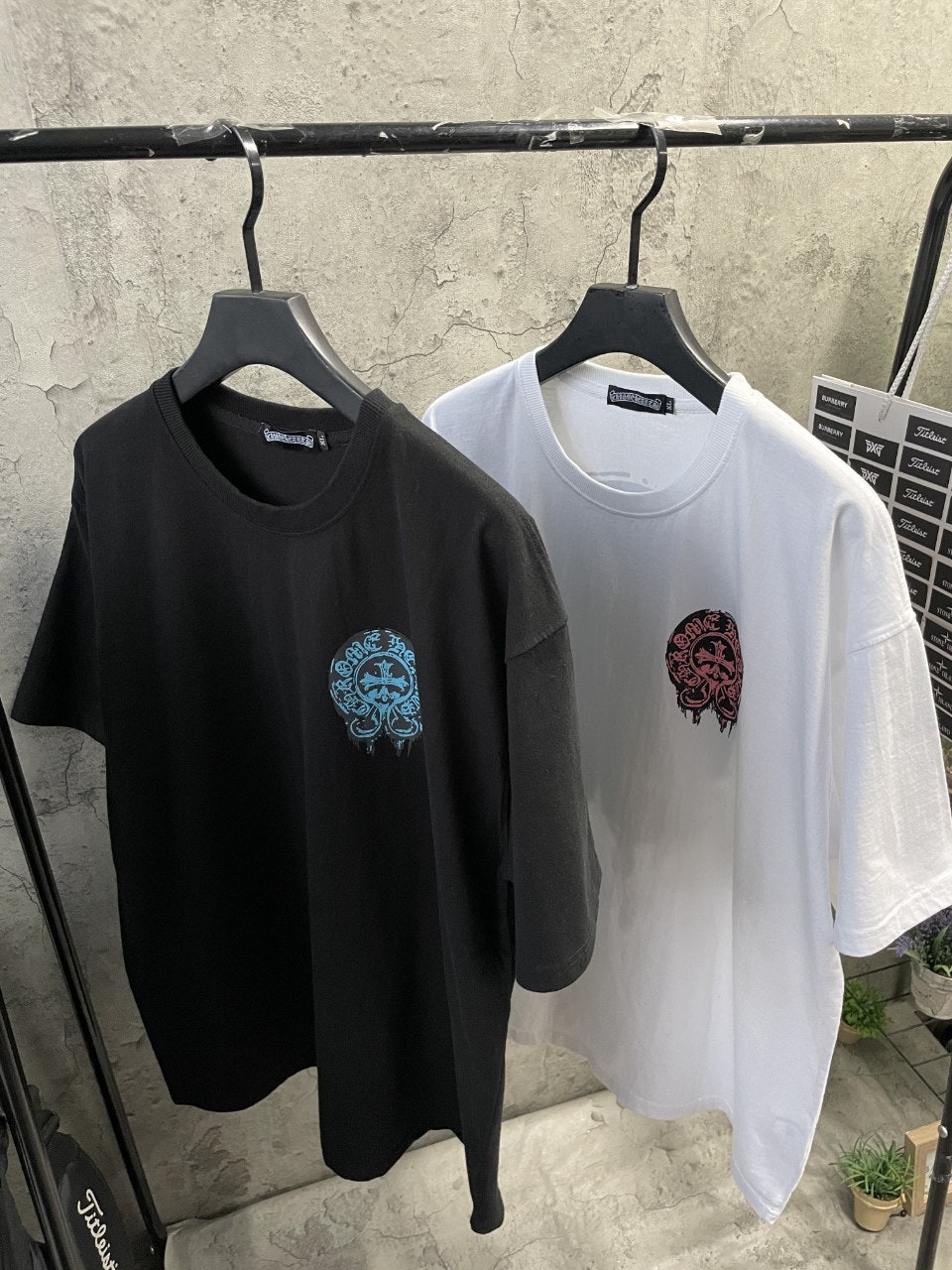 크롬하츠 컬러프린팅 워싱티3 (2color)