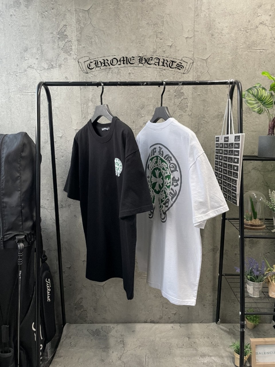 크롬하츠 그린엠보 워싱티5 (2color)