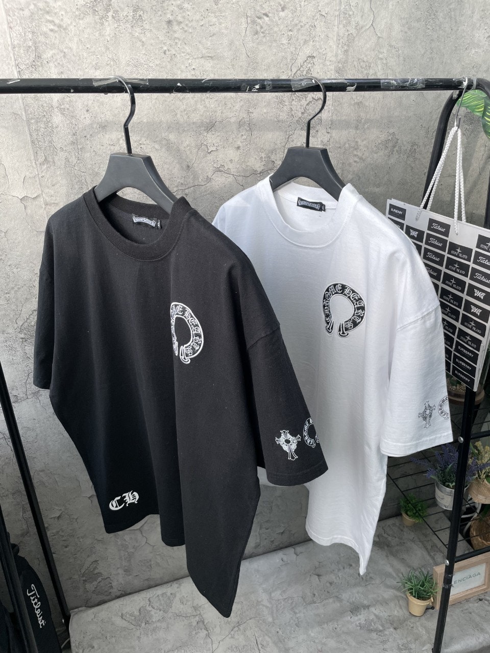 크롬하츠 커러프린팅 워싱티7 (2color)